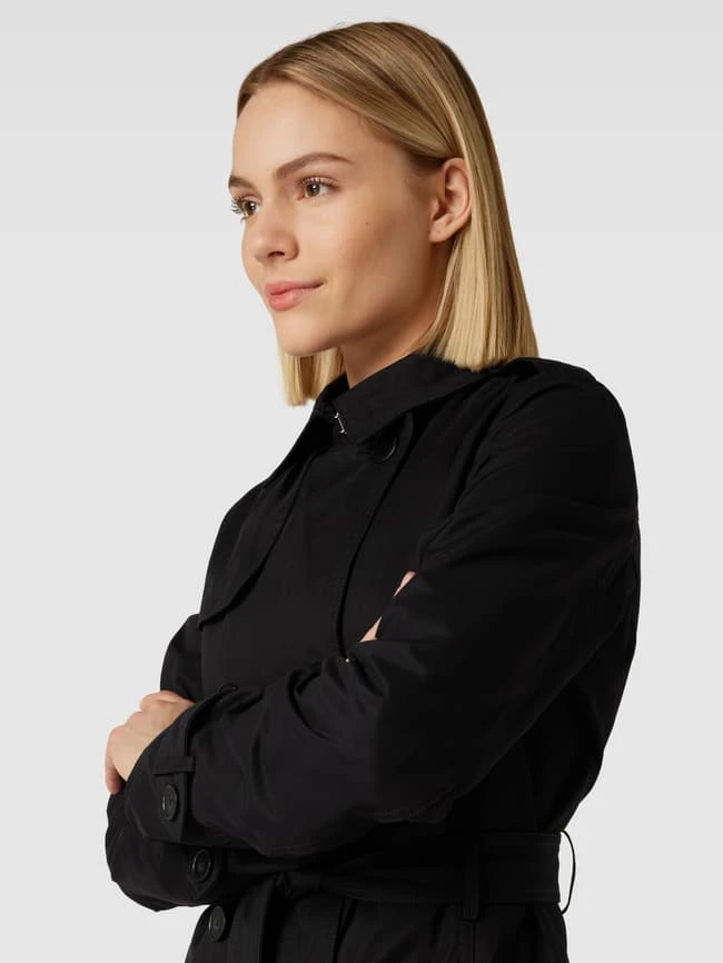 S.Oliver RED LABEL Trenchcoat Mit Umlegekragen - Schwarz 5 S.Oliver RED LABEL Trenchcoat Mit Umlegekragen - Schwarz – Bild 3