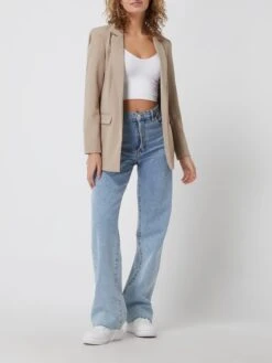 Pieces Blazer Mit Reverskragen Modell 'Bossy' - Taupe