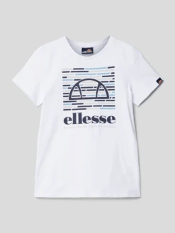 Ellesse T-Shirt Mit Motiv-Print Modell 'Viero' - Weiß