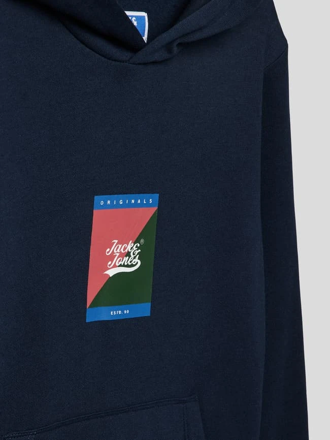 Jack & Jones Hoodie Mit Label-Print - Marineblau 4 Jack & Jones Hoodie Mit Label-Print - Marineblau – Bild 2