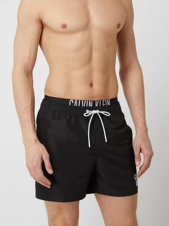 Calvin Klein Underwear Badehose Mit Elastischem Logo-Bund - Schwarz 4 Calvin Klein Underwear Badehose Mit Elastischem Logo-Bund - Schwarz – Bild 3