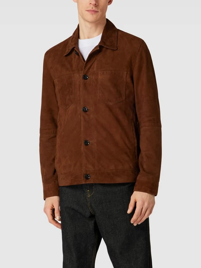 Strellson Jacke Mit Knopfleiste Modell 'CASTER' - Cognac 6 Strellson Jacke Mit Knopfleiste Modell 'CASTER' - Cognac – Bild 4