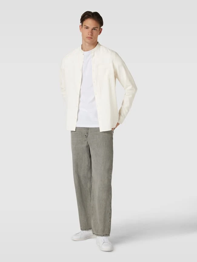 !Solid Freizeithemd Mit Leinen-Anteil Modell 'ALLAN' - Offwhite 3 !Solid Freizeithemd Mit Leinen-Anteil Modell 'ALLAN' - Offwhite