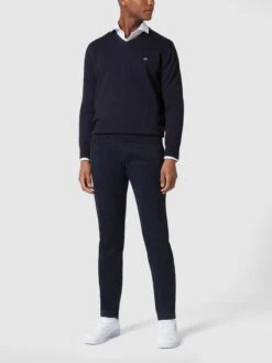 Roy Robson Slim Fit Chino Mit Stretch-Anteil - Marineblau