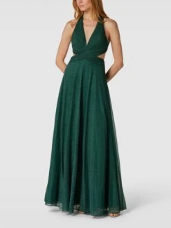 Luxuar Abendkleid Mit Neckholder - Smaragdgrün