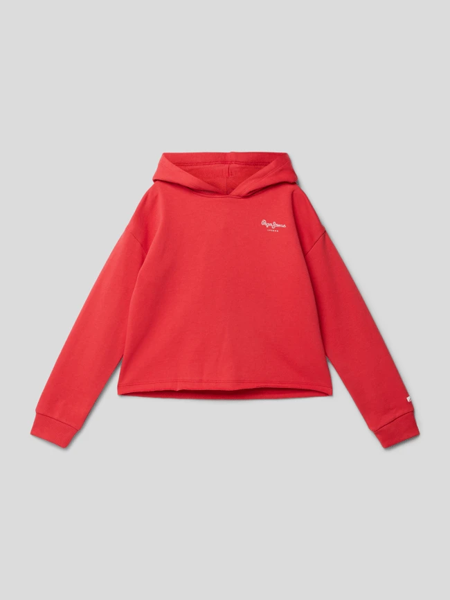 Pepe Jeans Hoodie Mit Label-Print Modell 'ELICIA' - Rot 3 Pepe Jeans Hoodie Mit Label-Print Modell 'ELICIA' - Rot