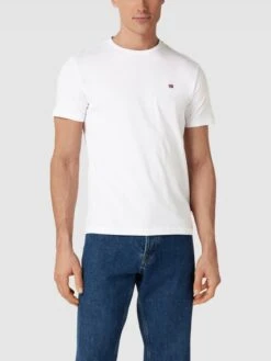 Napapijri T-Shirt Mit Logo-Stitching Modell 'SALIS' - Weiß -Beliebt Bekleidungsgeschäft a11kcj2mal9kagig74pjijib8t9kkj2b8oqksga4a5b3ccpl71850lig656l0c9h69252gak6l34ik26613m4c1p6spj6e35ckrm4ohkc5gj6o9j6th32phi74sjgohocop3ad8