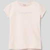 Pepe Jeans T-Shirt Mit Label-Detail Modell 'HANA' - Hellrosa -Beliebt Bekleidungsgeschäft a1236l2b6la30iae6t9jacqe9oq4ml229oo3ici59d2k4cqf9sqkmlii89b4cj9g6ss3gl288h338d2ka8o3ap356kq3gdpi6cqm4c1k65h32eb2c8s38p336ph6ap1lc9hjacg