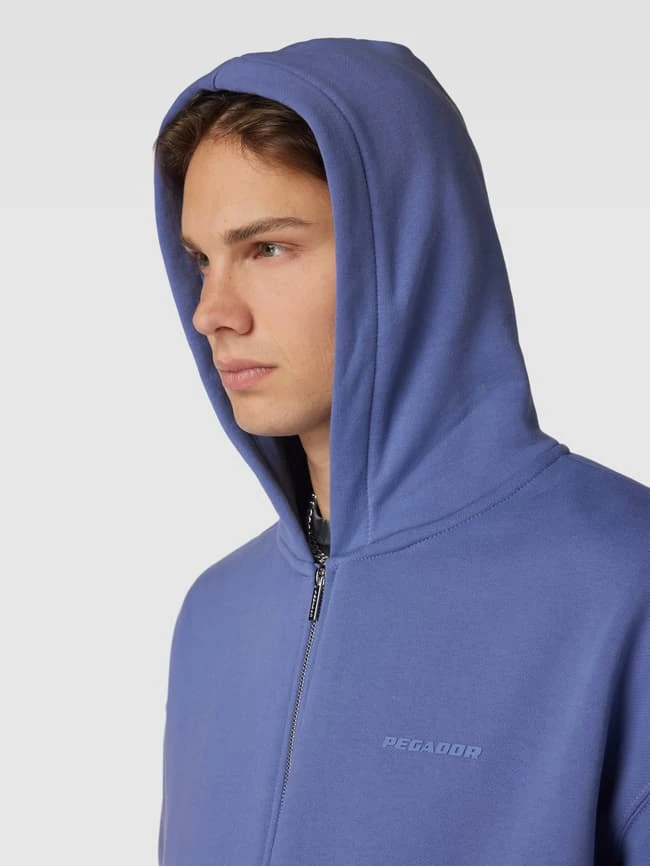 Pegador Oversized Sweatjacke Mit Kapuze Modell 'Logo' - Flieder 5 Pegador Oversized Sweatjacke Mit Kapuze Modell 'Logo' - Flieder – Bild 3