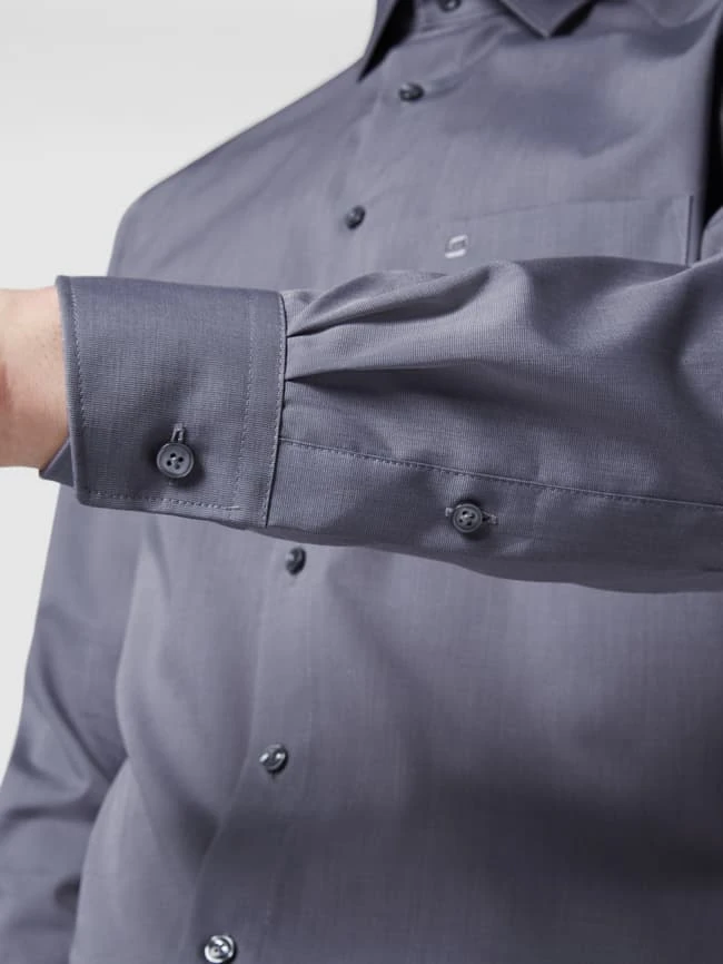 OLYMP Regular Fit Hemd Mit Kentkragen - Anthrazit 5 OLYMP Regular Fit Hemd Mit Kentkragen - Anthrazit – Bild 3