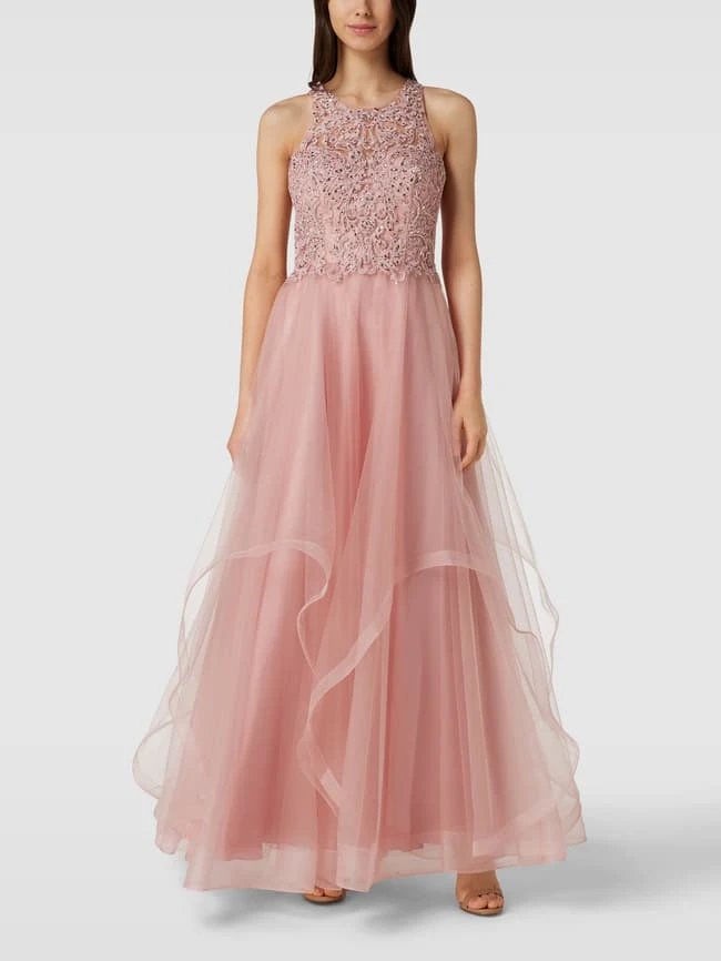 Laona Abendkleid Mit Strasssteinbesatz - Altrosa 3 Laona Abendkleid Mit Strasssteinbesatz - Altrosa