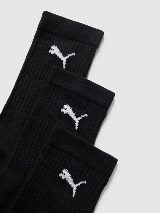 Puma Socken Mit Label-Print Im 3er-Pack Modell 'JUNIOR CREW SOCK 3P' - Schwarz 4 Puma Socken Mit Label-Print Im 3er-Pack Modell 'JUNIOR CREW SOCK 3P' - Schwarz – Bild 2