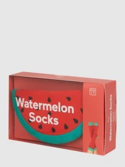Eat My Socks Socken Mit Stretch-Anteil Modell "Watermelon“ - Rot