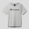 CHAMPION T-Shirt Mit Label-Print - Mittelgrau Meliert