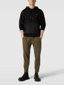 HUGO Hoodie Mit Känguru-Tasche Modell 'Daulo' - Schwarz