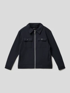 Blue Effect Hemdjacke Mit Reißverschluss - Marineblau