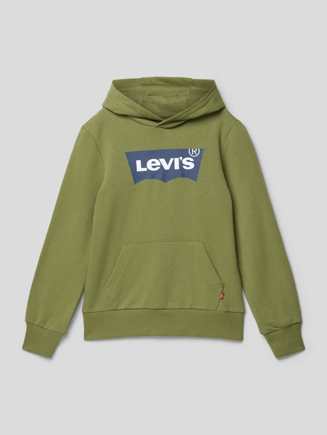Levi’s® Kids Hoodie Mit Label-Print - Olivgrün 3 Levi’s® Kids Hoodie Mit Label-Print - Olivgrün