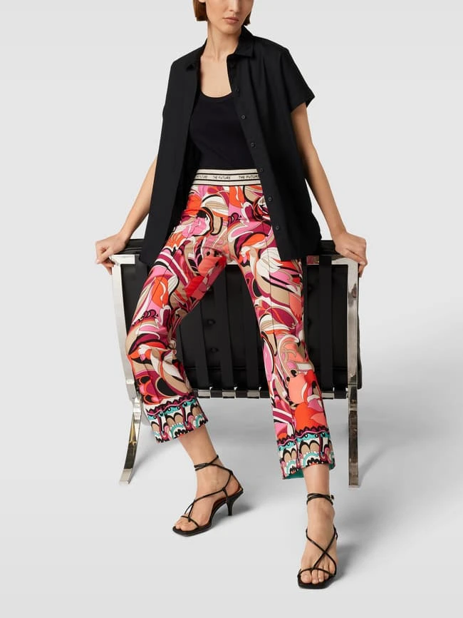 Cambio Hose Mit Allover-Muster Modell 'Rainee' - Pink 3 Cambio Hose Mit Allover-Muster Modell 'Rainee' - Pink