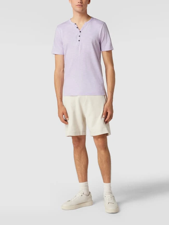 MCNEAL T-Shirt Mit Knopfleiste - Lila 3 MCNEAL T-Shirt Mit Knopfleiste - Lila