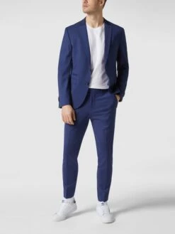 Cinque Slim Fit 2-Knopf-Sakko Mit Stretch-Anteil Modell 'CiCastello' - 'CIPOWERSTRETCH' - Blau