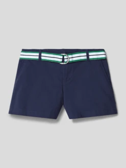 Polo Ralph Lauren Teens Chino-Shorts Mit Label-Patch Modell 'SOLID' - Marineblau