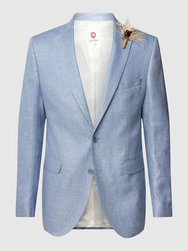 CG - Club Of Gents 2-Knopf-Sakko Mit Reverskragen Modell 'Paul' - Hellblau 4 CG - Club Of Gents 2-Knopf-Sakko Mit Reverskragen Modell 'Paul' - Hellblau – Bild 2