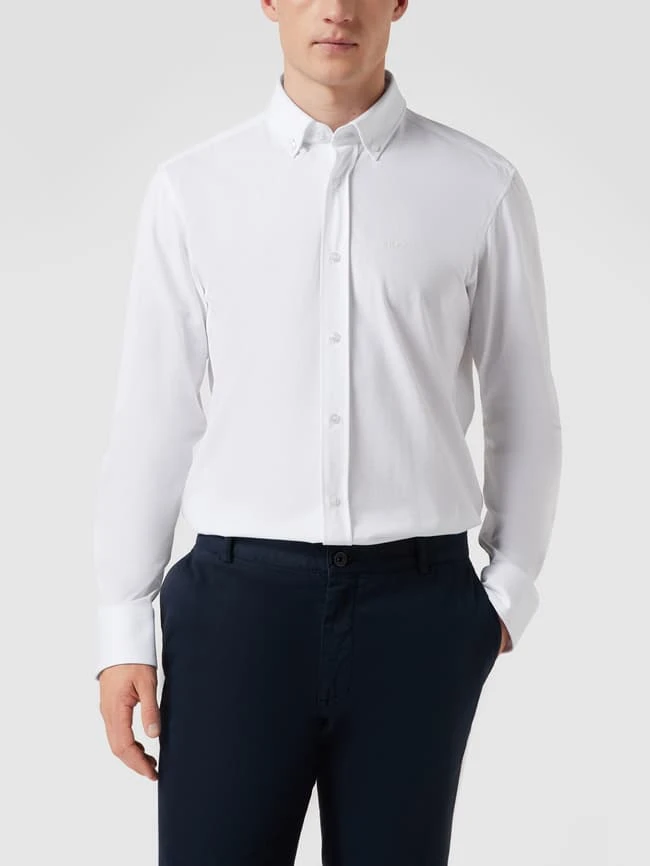 BOSS Regular Fit Business-Hemd Aus Baumwoll-Mix - Weiß 6 BOSS Regular Fit Business-Hemd Aus Baumwoll-Mix - Weiß – Bild 4