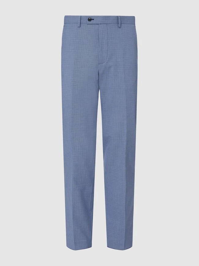 Christian Berg Men Anzughose Mit Karomuster - Blau 3 Christian Berg Men Anzughose Mit Karomuster - Blau