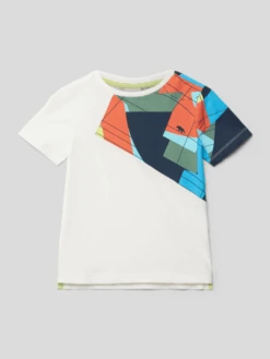 S.Oliver RED LABEL T-Shirt Mit Geometrischem Muster - Weiß