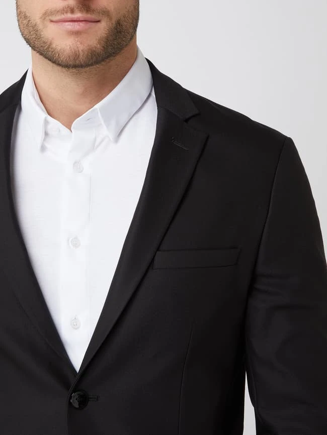 MOS MOSH Slim Fit 2-Knopf-Sakko Mit Stretch-Anteil Modell 'Blair' - Schwarz 5 MOS MOSH Slim Fit 2-Knopf-Sakko Mit Stretch-Anteil Modell 'Blair' - Schwarz – Bild 3