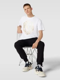 Versace Jeans Couture T-Shirt Mit Label-Print - Weiß