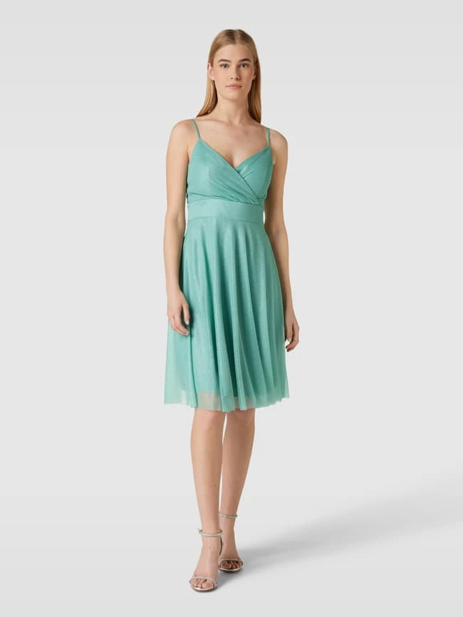 TROYDEN COLLECTION Cocktailkleid Mit Spaghettiträgern - Mint 3 TROYDEN COLLECTION Cocktailkleid Mit Spaghettiträgern - Mint