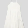 Pepe Jeans Kleid Mit Label-Applikation Modell 'HAILEY' - Offwhite