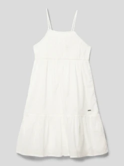 Pepe Jeans Kleid Mit Label-Applikation Modell 'HAILEY' - Offwhite