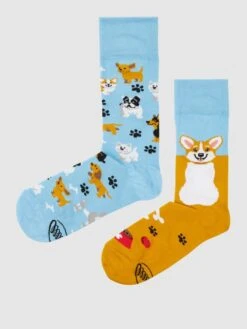 Many Mornings Socken Mit Allover-Muster - Bleu