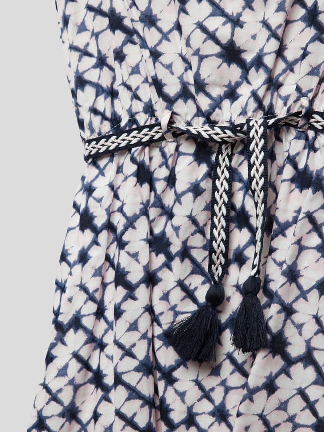 Happy Girls Kleid Mit Allover-Muster - Marineblau 4 Happy Girls Kleid Mit Allover-Muster - Marineblau – Bild 2