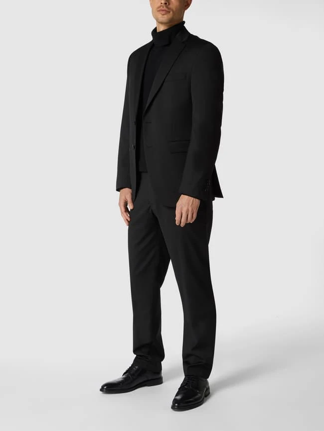 Christian Berg Men 2-Knopf-Sakko Mit Stretch-Anteil - Schwarz 3 Christian Berg Men 2-Knopf-Sakko Mit Stretch-Anteil - Schwarz