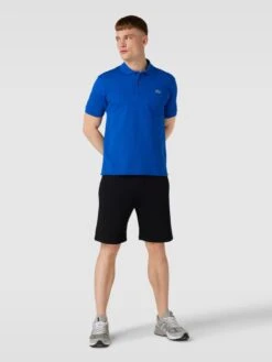 Lacoste Classic Fit Poloshirt Mit Label-Applikation - Aqua Blau