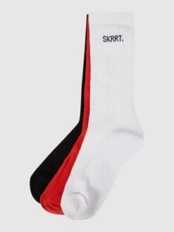 Mister Tee Socken Mit Stretch-Anteil Im 3er-Pack - Rot