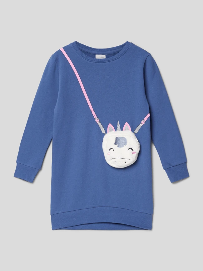 Name It Sweatshirt Mit Zierbesatz - Blau 3 Name It Sweatshirt Mit Zierbesatz - Blau