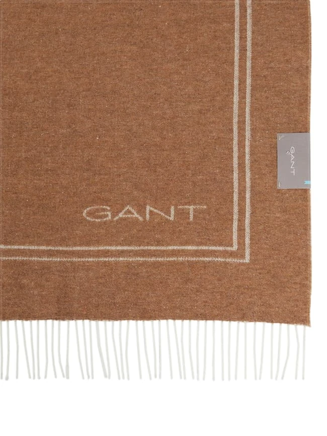 Gant Decke Aus Lammwollmischung - Camel 5 Gant Decke Aus Lammwollmischung - Camel – Bild 3
