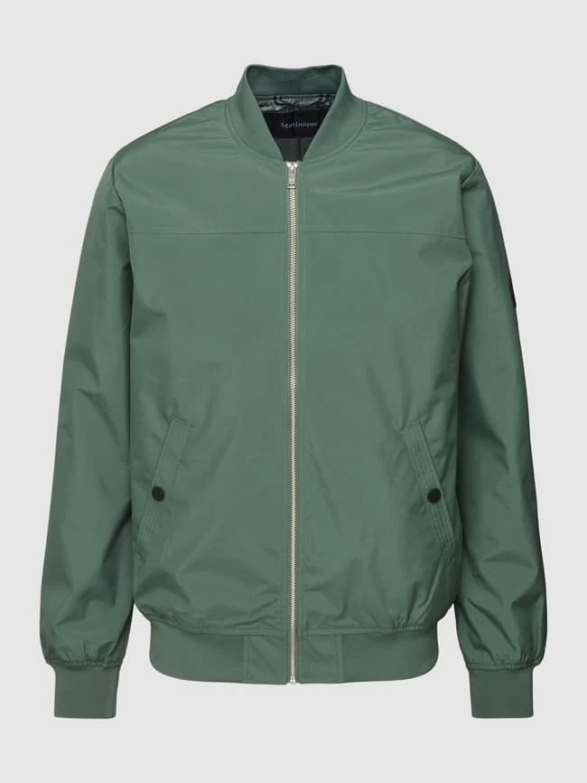 Matinique Bomberjacke Mit Label-Detail Modell 'clay' - Lindgrün 4 Matinique Bomberjacke Mit Label-Detail Modell 'clay' - Lindgrün – Bild 2