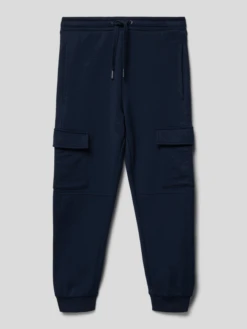 Tom Tailor Sweatpants Mit Cargotaschen - Marineblau