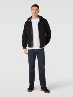 Wellensteyn Funktionsjacke Mit Kontraststreifen Modell 'COLLEGE' - Schwarz