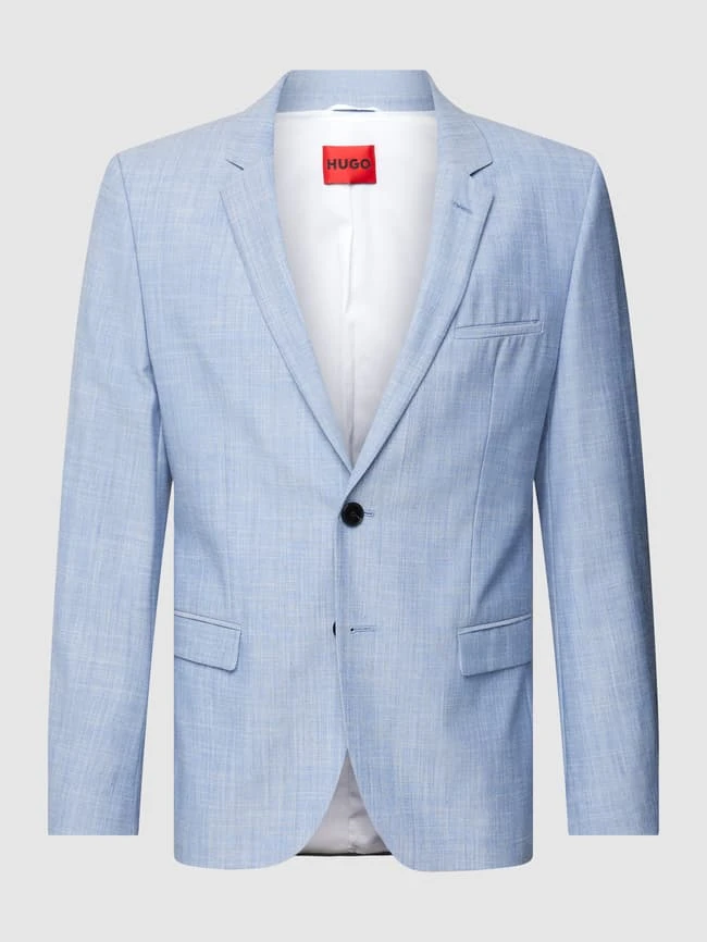 HUGO 2-Knopf-Sakko Mit Allover-Muster Modell 'Arti' - Bleu 4 HUGO 2-Knopf-Sakko Mit Allover-Muster Modell 'Arti' - Bleu – Bild 2