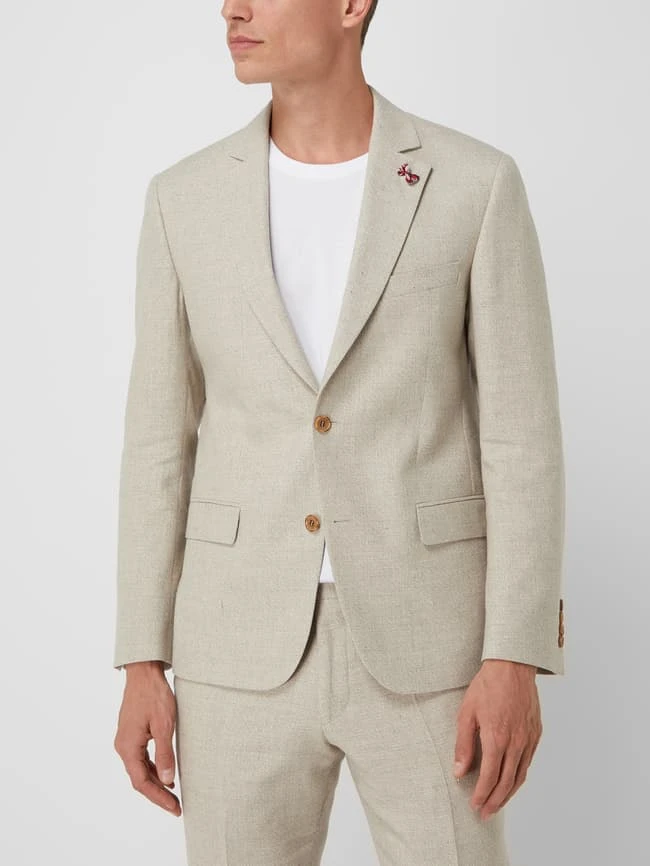 Atelier Torino 2-Knopf-Sakko Mit Leinen-Anteil Modell 'Tito' - Beige 6 Atelier Torino 2-Knopf-Sakko Mit Leinen-Anteil Modell 'Tito' - Beige – Bild 4