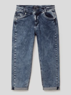 Blue Effect Jeans Im 5-Pocket-Design Modell 'NORMAL NOS' - Dunkelblau
