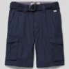 Petrol Cargoshorts Mit Cargotaschen - Marineblau