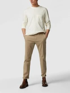 MCNEAL Chino Mit Stretch-Anteil Und Gürtel - Beige