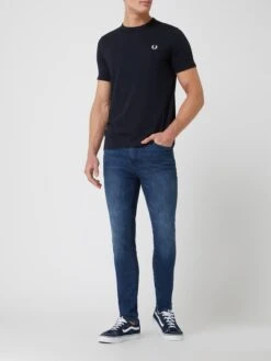 REVIEW Skinny Fit Jeans Im 5-Pocket-Design - Dunkelblau